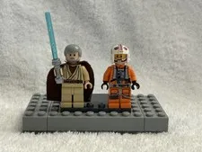 LEGO Star Wars Old Obi-Wan Kenobi, Luke Skywalker Pilot Minifigures 