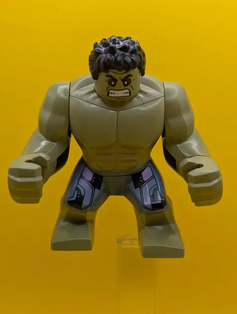 Hulk sh1104 Giant, Sand Blue Pants with Lavender Panels, Raging with Clenched Te