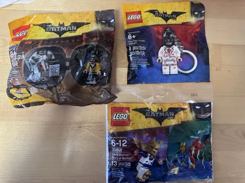 Lego Batman Movie Poly bags 30607 Disco Batman, Kiss kiss Batman, Tiger Batman