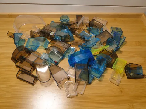 LEGO Window Windscreen Windshield  Clear Blue Auto Airplane Translucent Lot