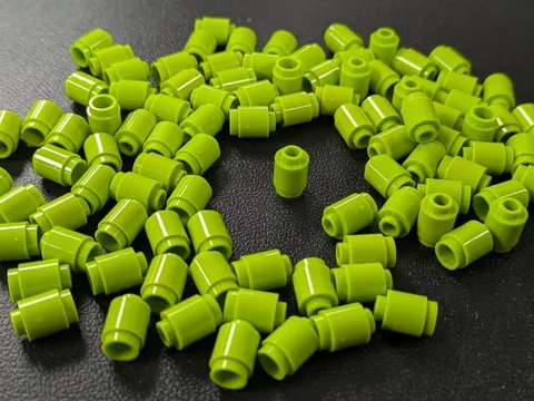 Lego 100x New Lime Brick, Round 1 x 1 # 3062 Lot Bulk MOC