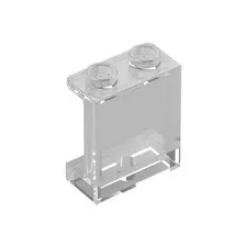 LEGO 25x Trans-Clear Panel 1 x 2 x 2 with Side Supports inv.624