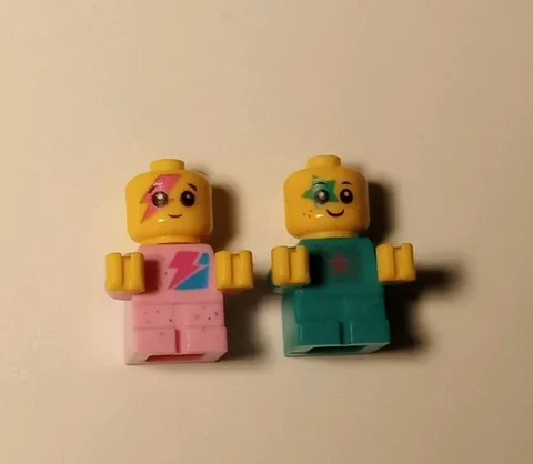 Lego Sparkle Babies Lot Of 2 (70847) The LEGO Movie 2 Minifigures Pink Turquoise