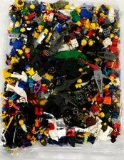 LEGO 2Lbs Vintage Huge Lot Of Minifigure Parts  Accessories Heads Torsos