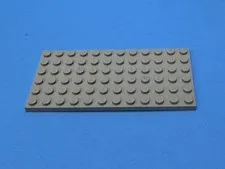 1990s LEGO Old Lt Gray Plate 6 x 12-Part# only  6277 6267 1788 6543 6410 #3028