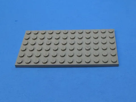 1990s LEGO Old Lt Gray Plate 6 x 12-Part# only  6277 6267 1788 6543 6410 #3028