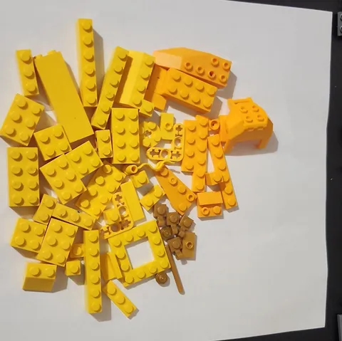 LEGO Assorted Yellow Brick Bulk Lot