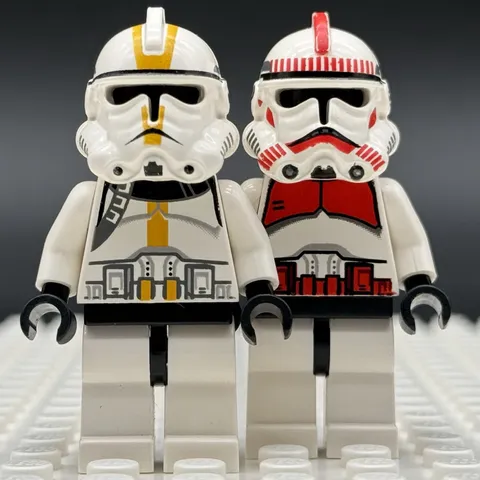 LEGO Star Wars 7655 Phase 2 Clone Trooper Lot 327th Shock Trooper sw0091 sw0128a