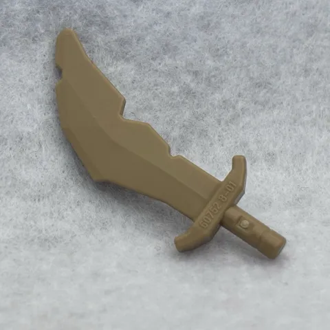 LEGO 60752 Dark Tan Minifigure, Weapon Sword, Scimitar with Nicks
