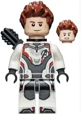 LEGO MINIFIGURE SUPER HERO HAWKEYE DAMAGED SH0570!!
