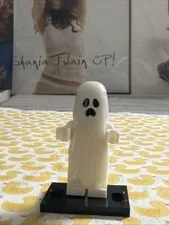 SAD GHOST LEGO MINIFIG FIGURE happy halloween classic scary glow in the dark