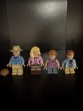 LEGO Jurassic Park Minifigure Lot of 4 Alan grant, Ellie sattler, Lex and Tim