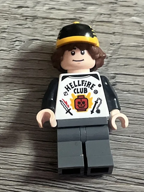 Lego New Dustin Henderson Bright Light Orange Cap Stranger Things Minifigure