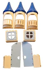 LEGO DUPLO 3in1 Magical Castle Bricks 10998 Tower Spires Blue Windows Doors