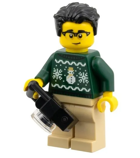 NEW Lego 60475 Minifigure Man in Sweater with Camera City Christmas Sealed