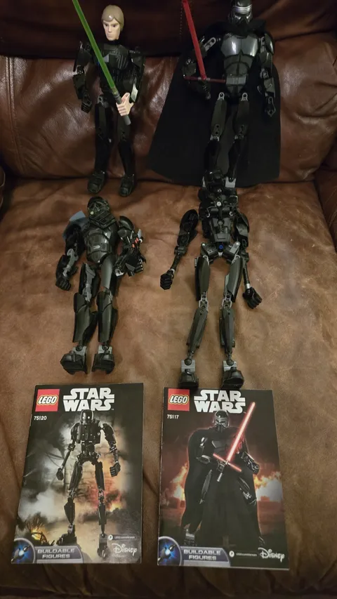 LEGO Star Wars Buildable Figures Kylo Ren 75117 & K-2SO 75120 Lot