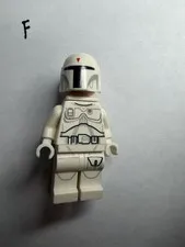 LEGO Boba Fett Minifigure - White Prototype - Star Wars (sw0631) - 2R
