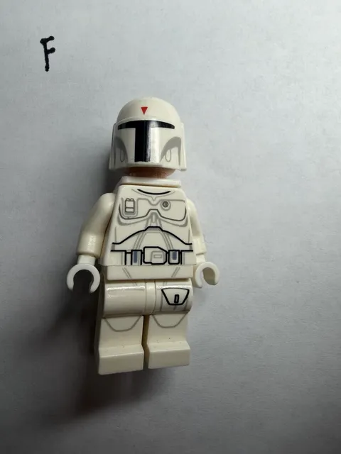 LEGO Boba Fett Minifigure - White Prototype - Star Wars (sw0631) - 2R