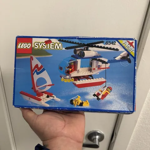 LEGO Town Coast Guard Beach Rescue Chopper 6342 Vintage 143 pcs Box