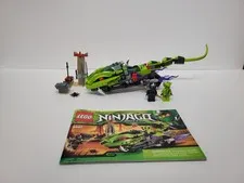 9447 LEGO NINJAGO: Lasha's Bite Cycle (Complete w/ Instructions) (See Desc.)