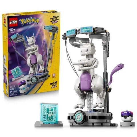 LEGO Pokémon SMART Play Mewtwo's Lab Break Set 72163 Ages 10+, New, Big Sale