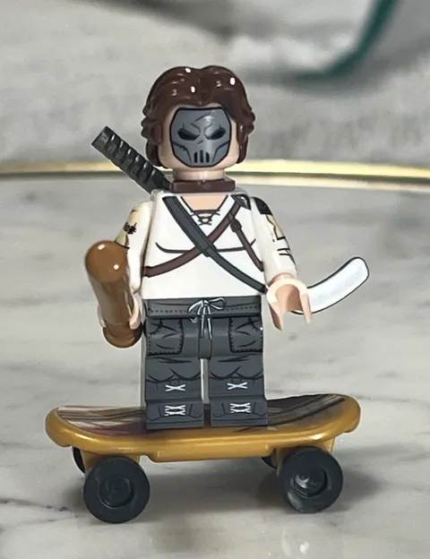 Lego Casey Jones Custom Printed Minifigure teenage mutant ninja turtles hockey T