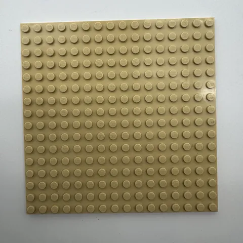 LEGO Tan Baseplate 16x16 Stud Building Plate Board 5x5 Inch Sand Part 91405