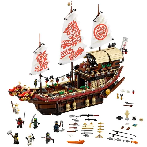 Lego Custom Ninjago: Destiny's Bounty 2295Pcs With 7 Figures(Description Below!)