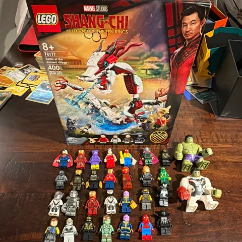 Lego marvel minifigure lot plus Shang chi lego set 76177 (OFFERS)