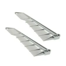 2x LEGO Bionicle Weapon Pearl Light Gray Wing Sword 8941 8685 4518511 60935