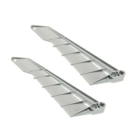 2x LEGO Bionicle Weapon Pearl Light Gray Wing Sword 8941 8685 4518511 60935