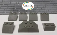 (R10/4/8) LEGO 8x 3039 Roof Tile Sloping Tile 2x2 old dark grey 45°