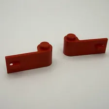 LEGO Pair of RED 1x3x1 Car Vehicle Doors Left & Right 3811 & 3822