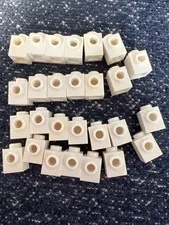 LEGO 87087 White Brick, Modified 1 x 1 with Stud on Side 27 Pieces