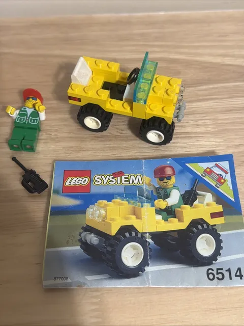 Vintage LEGO Town 6514 Trail Ranger - 100% Complete w/Minifigure & Manual