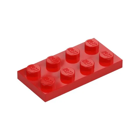 LEGO 26x Red Plate 2 x 4 inv.647