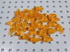 LEGO Lot of 30 Trans Orange Candle Flames Accessory Minifig BT