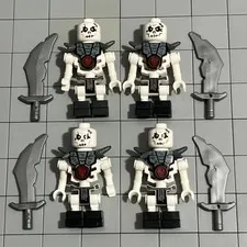 LEGO Ninjago Skeleton Minifigure Lot of 4 Chopov 2114 D4 62