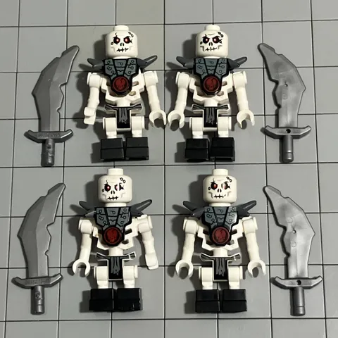 LEGO Ninjago Skeleton Minifigure Lot of 4 Chopov 2114 D4 62