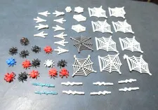 LEGO HUGE LOT OF SPIDERS WEBS AND SPIDERS  (47 TOTAL PIECES)