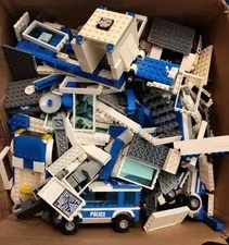 LEGO Bulk Police Parts (6+ Pounds)
