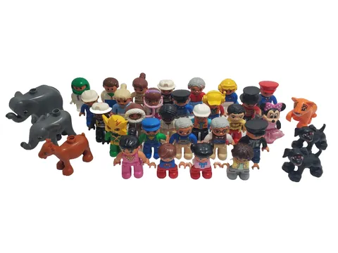 LEGO Duplo Figures Lot People Animals Police Construction Doc McStuffins Minnie