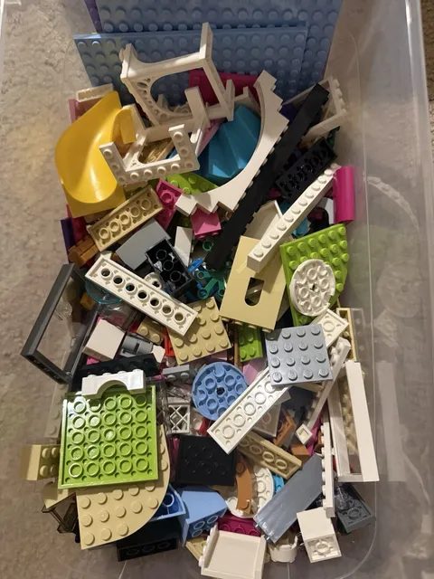 LEGO Bulk Lot Mixed Bricks Plates Parts Pieces Multicolor Plastic