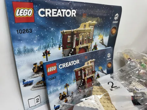 LEGO Creator Expert 10263 Winter Village Fire Station MISSING MINIFIGS, complete
