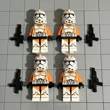 LEGO Minifigure Star Wars Clone Trooper 212th Attack Battalion Lot Of 4 H3 62