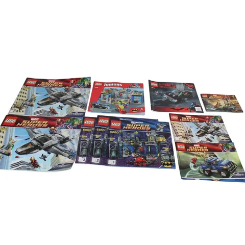 LEGO Super Heroes Instruction Manuals Lot Marvel DC Avengers Batman 6869 6860