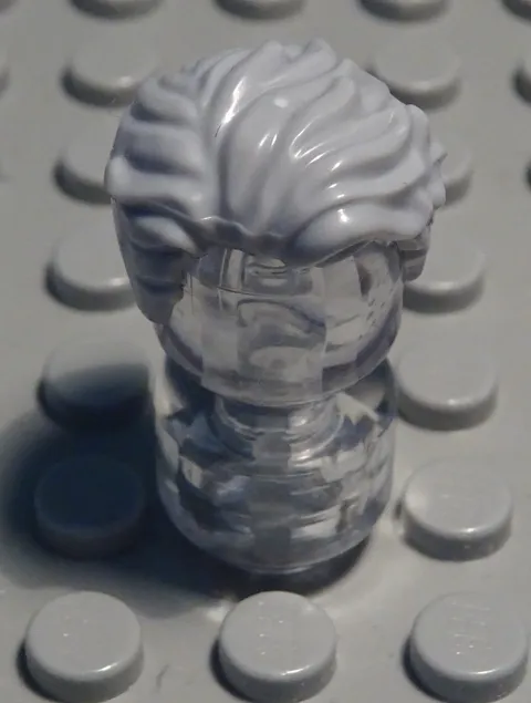 Lego Figure Accessories Hair New Grey For Man
