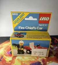 LEGO LEGOLAND Town System 6612 Fire Chief's Car 24pcs NEW FACTORY SEALED