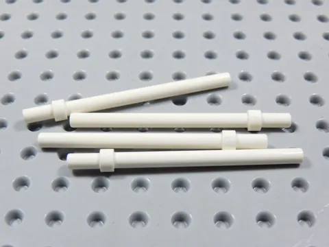LEGO Lot of 4 White 6L Staffs Weapon Minifig BQ