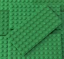 100% Authentic Lego Basic Plate 6x12 Building Blocks Qty 6 No 3028